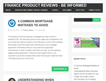 Tablet Screenshot of financeproductreviews.com